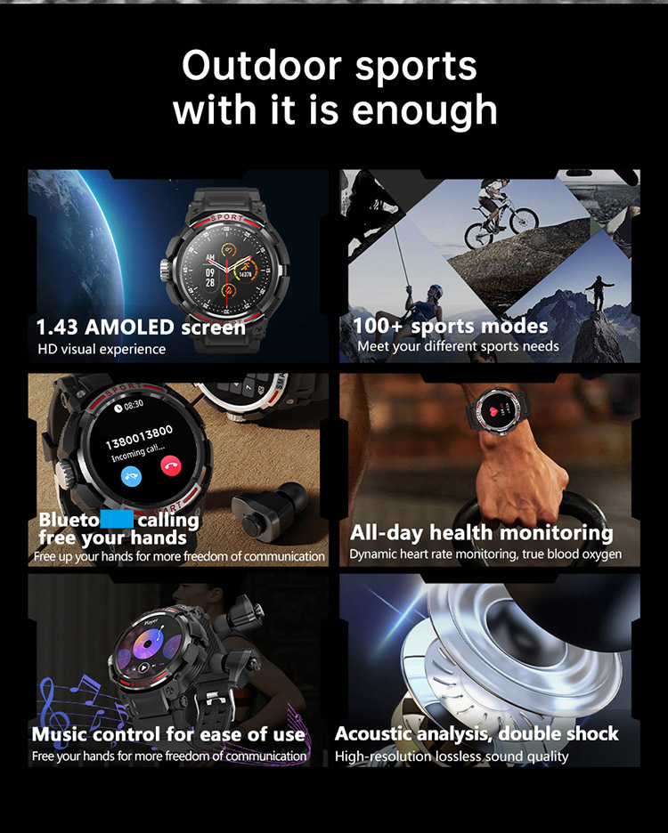GT100 smart watch, GT100 smartwatch, 2 in 1 TWS smartwatch, GT100 smartwatch with earphones, GT100 smart watch with earbuds, health watch, fitness tracker, smart watch with earphone